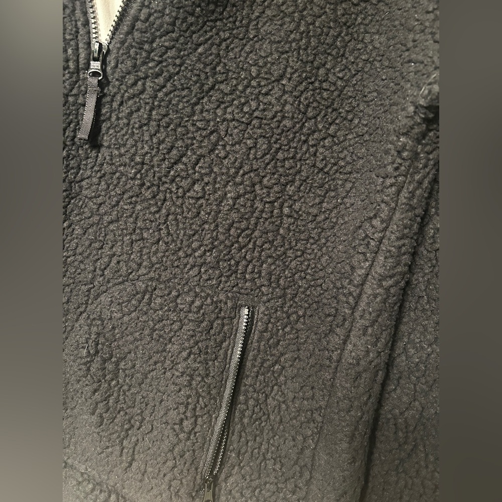 J.Crew Polartec® Fleece Black Half-Zip Pullover Jacket - Picture 5 of 8